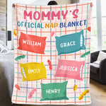 Custom Name Mommy's Nap Blanket Gifts for Mom - Personalized Blanket