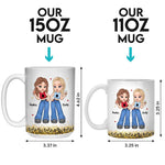 Custom Name Funny Best Friend Gifts for Women - Personalized Mugs
