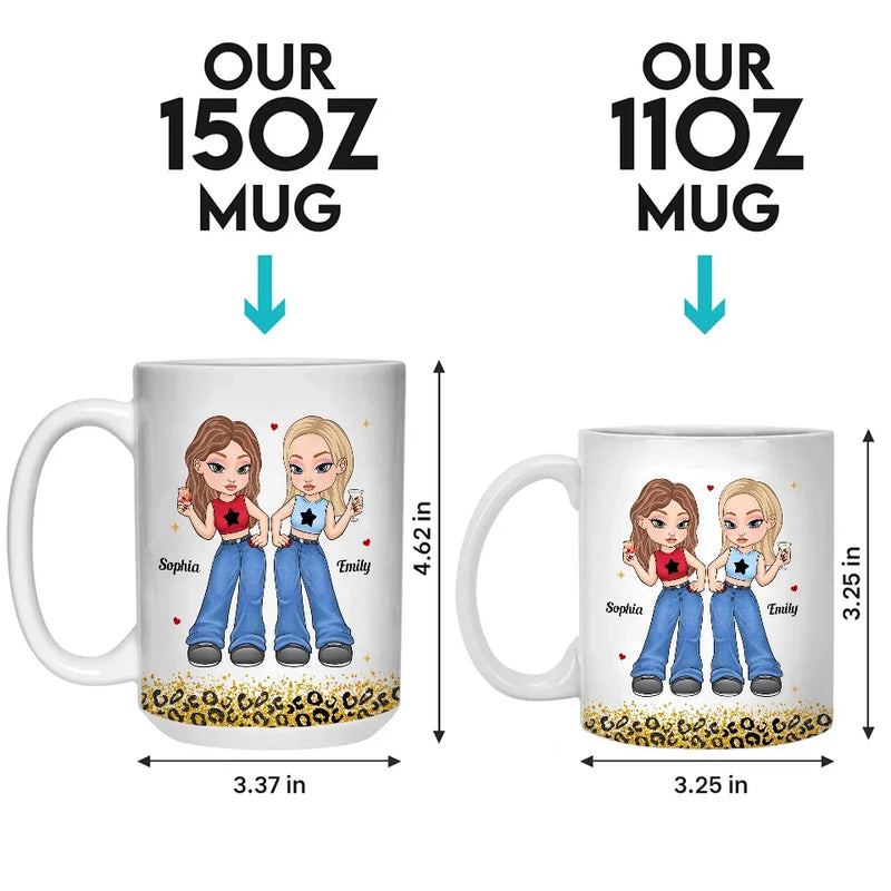 Custom Name Funny Best Friend Gifts for Women - Personalized Mugs