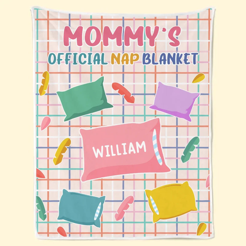 Custom Name Mommy's Nap Blanket Gifts for Mom - Personalized Blanket