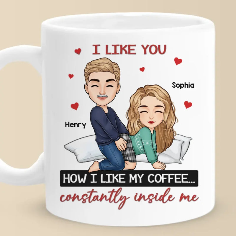 Custom Name Flirty Couple Coffee Gifts - Personalized Mugs