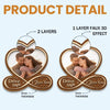 Custom Photo All Of Me Loves All Of You - Couple Personalized Custom Car Visor Clip - Gift For Husband Wife, Anniversary