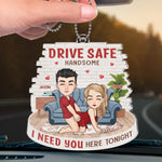 Custom Name Romantic Couple Gifts - Personalized Car Ornament