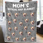Funny Dog Mom Official Nap Blanket Gifts - Blanket