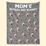 Funny Dog Mom Official Nap Blanket Gifts - Blanket