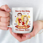 Custom Name Funny Wiener Couple Gifts - Personalized Mugs