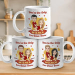 Custom Name Funny Wiener Couple Gifts - Personalized Mugs