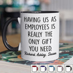 Custom Name Funny Boss Gifts from Employees - Personalized Accent Mugs