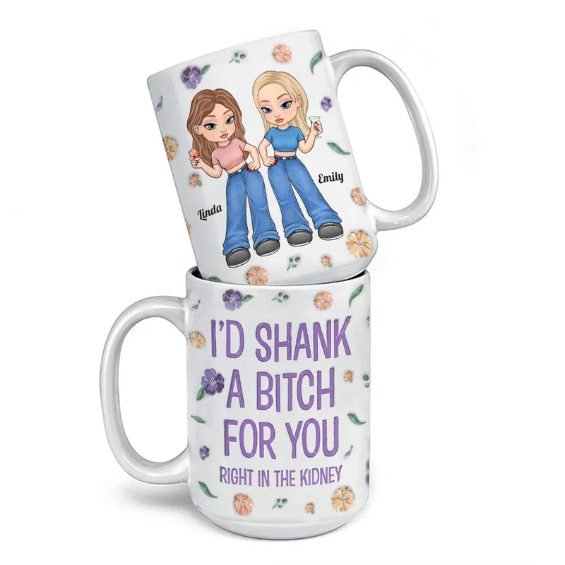 Custom Name Funny Best Friend Gifts - Personalized Mugs