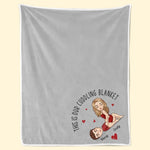 Custom Name Couple Cuddling Gifts - Personalized Blanket