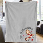 Custom Name Couple Cuddling Gifts - Personalized Blanket