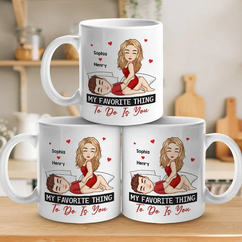 Custom Name Flirty Couple Gifts - Personalized Mugs