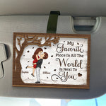 Custom Name Romantic Couple Gifts - Personalized Car Visor Clip