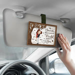 Custom Name Romantic Couple Gifts - Personalized Car Visor Clip