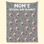 Funny Dog Mom Official Nap Blanket Gifts - Blanket