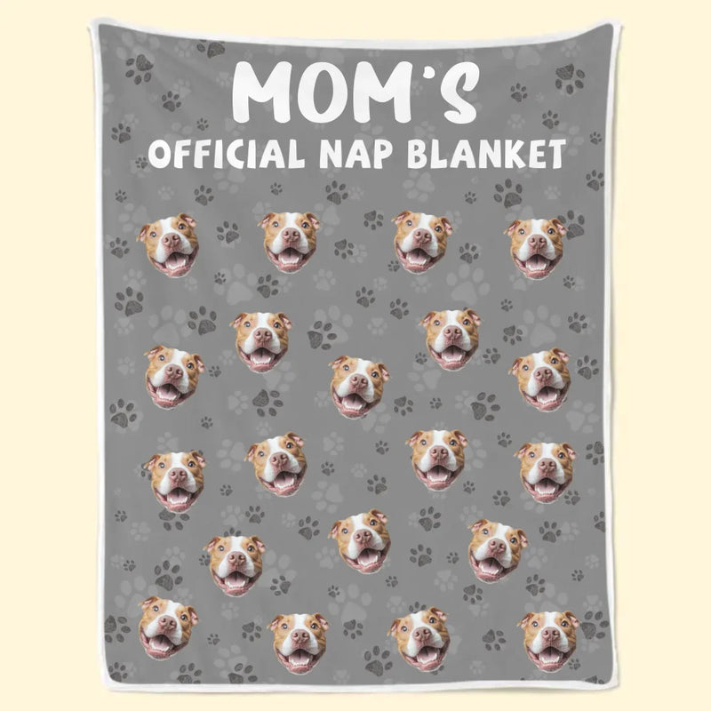 Funny Dog Mom Official Nap Blanket Gifts - Blanket