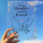 Custom Name Mother Daughter Gifts - Personalized Acrylic Plaque