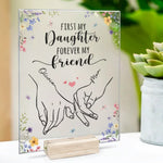 Custom Name Mother Daughter Gifts - Personalized Acrylic Plaque