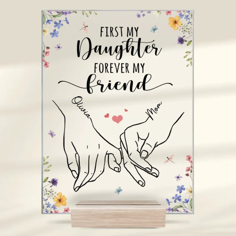 Custom Name Mother Daughter Gifts - Personalized Acrylic Plaque