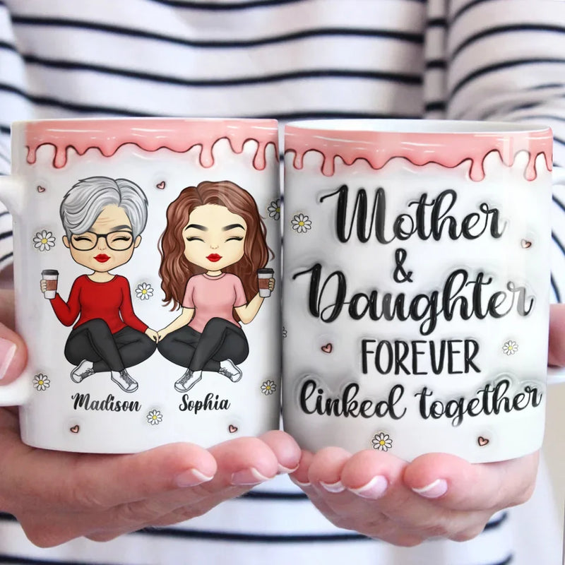 Custom Name Mother Daughter Gifts - Personalized Mugs