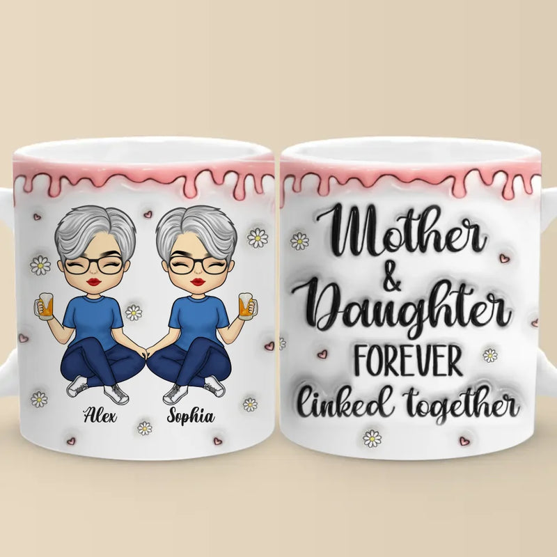Custom Name Mother Daughter Gifts - Personalized Mugs
