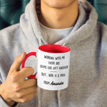 Custom Name Coworker Appreciation Gifts - Personalized Accent Mugs