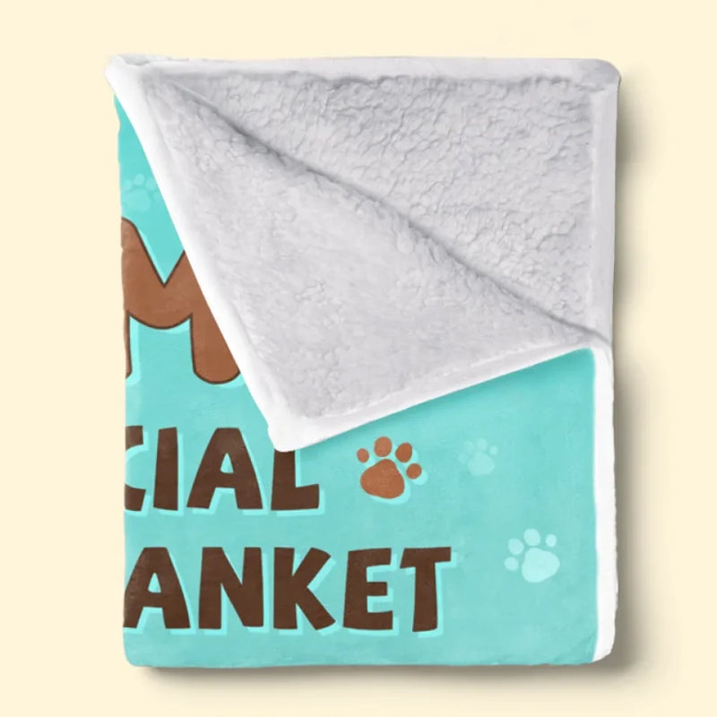 Custom Name Mom's Official Nap Gifts for Pet Lovers - Personalized Blanket