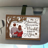Together Is My Favorite Place To Be - Couple Personalized Custom Car Visor Clip - Gift For Husband Wife, Anniversary