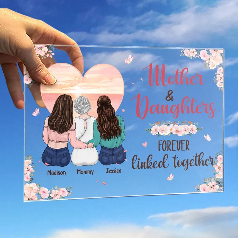 Custom Name Mother Daughter Gifts - Personalized Acrylic Plaque