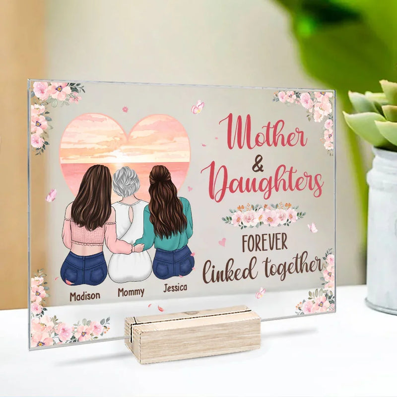Custom Name Mother Daughter Gifts - Personalized Acrylic Plaque