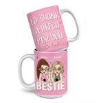 Custom Name Funny Bestie Gifts for Women - Personalized Mugs