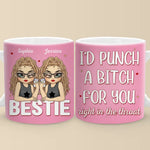 Custom Name Funny Bestie Gifts for Women - Personalized Mugs