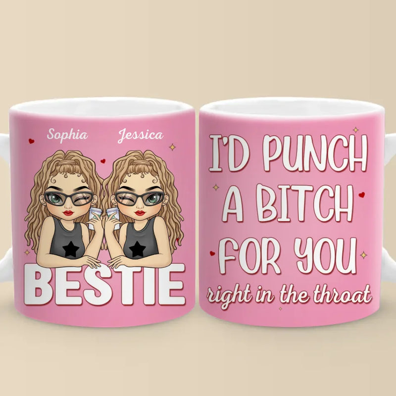 Custom Name Funny Bestie Gifts for Women - Personalized Mugs