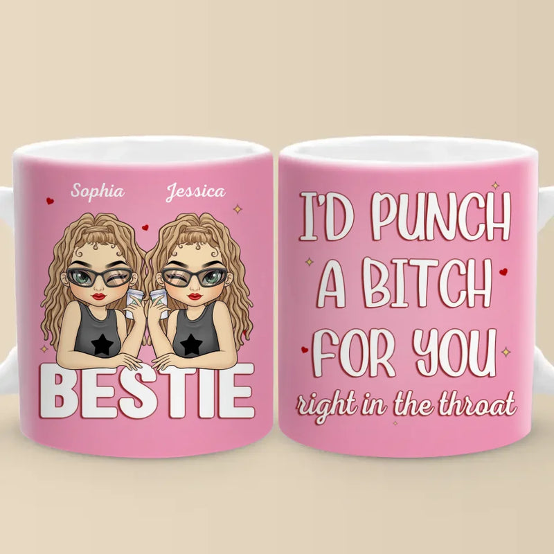 Custom Name Funny Bestie Gifts for Women - Personalized Mugs