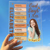 Custom Photo God Say I Am Unique Self-Love - Affirmation Personalized Custom Rectangle Shaped Acrylic Plaque - Gift For Yourself