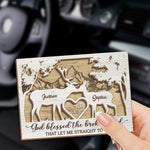 Custom Name Deer Couple Gifts - Personalized Car Visor Clip