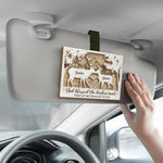 Custom Name Deer Couple Gifts - Personalized Car Visor Clip
