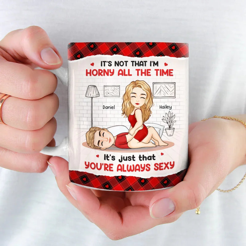 I’m Here For You - Couple Personalized Custom Mug - Gift For Husband Wife, Anniversary