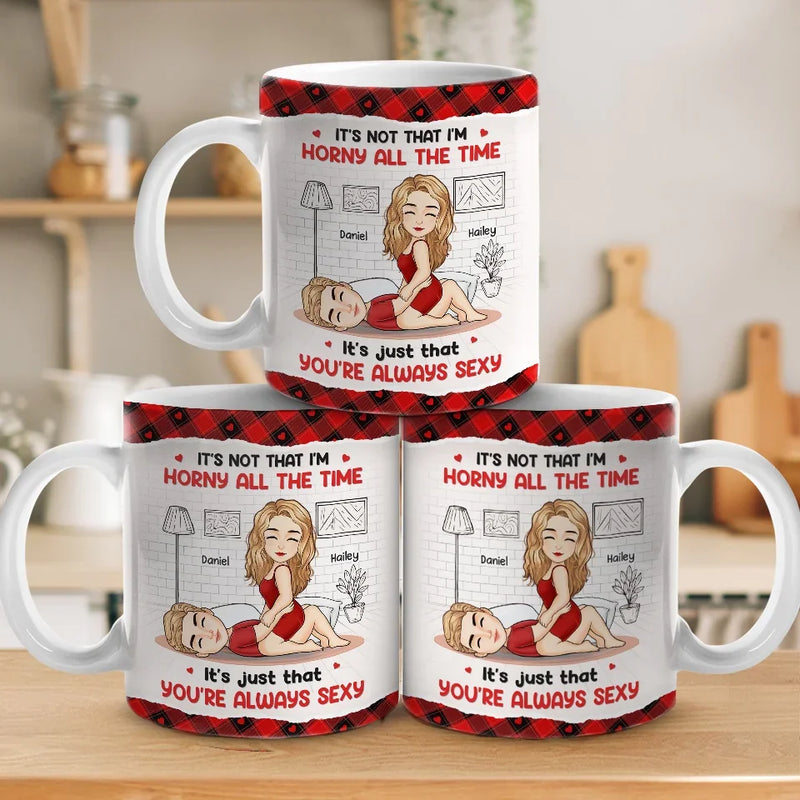 I’m Here For You - Couple Personalized Custom Mug - Gift For Husband Wife, Anniversary