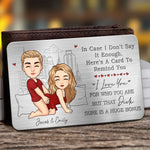 Custom Name Funny Naughty Couple Gifts - Personalized Aluminum Wallet Card
