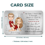 Custom Name Funny Naughty Couple Gifts - Personalized Aluminum Wallet Card