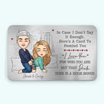 Custom Name Funny Naughty Couple Gifts - Personalized Aluminum Wallet Card