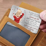 Custom Name Romantic Couple Gift - Personalized Aluminum Wallet Card