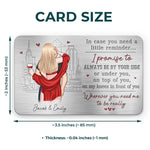 Custom Name Romantic Couple Gift - Personalized Aluminum Wallet Card