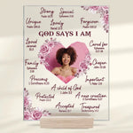 Custom Photo Christian Affirmation Gifts for Women - Personalized Acrylic Plaque