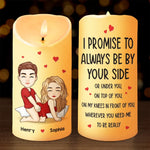 Custom Name Funny Naughty Couple Gifts - Personalized LED Candle