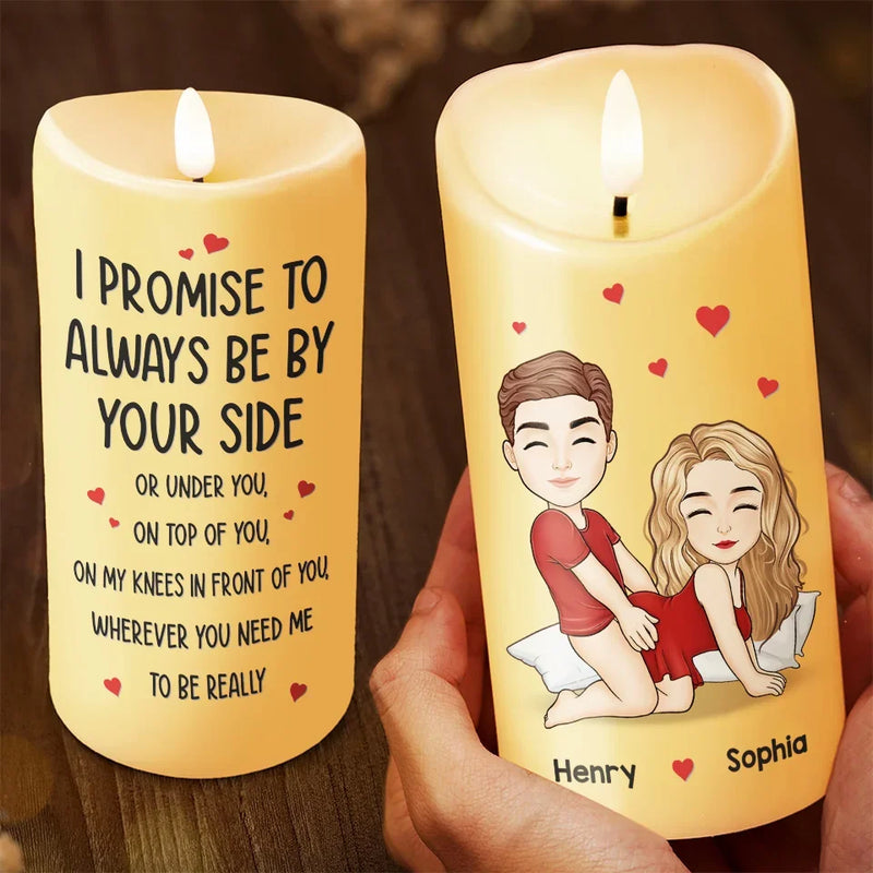 Custom Name Funny Naughty Couple Gifts - Personalized LED Candle