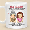 A Daughter Is A Reflection Of Her Mother’s Love - Family Personalized Custom Mug - Gift For Mom, Daughter