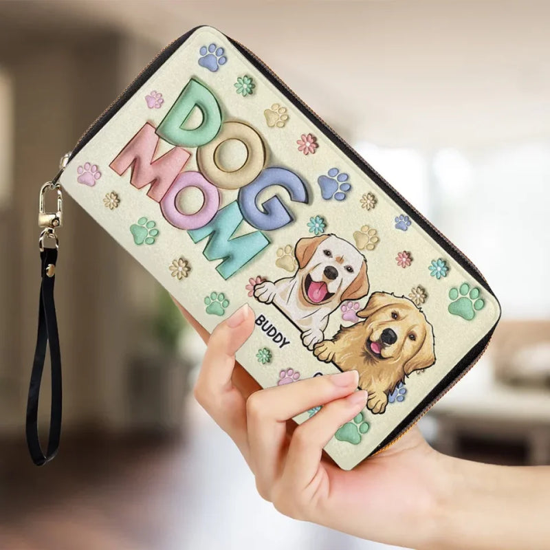 Paws And Love Make Everything Better - Dog & Cat Personalized Custom 3D Inflated Effect Printed Leather Long Wallet -  Gift For Pet Owners, Pet Lovers