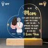 Consider This Heart As A Big Hug - Family  Personalized Custom Shaped 3D LED Light - Gift For Mom, Daughter
